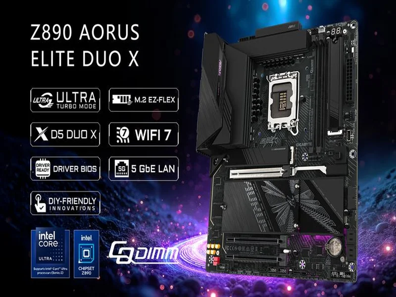 专为Ultra 200S Plus系列处理器而生，技嘉Z890 DUO X系列主板打造性价比标杆
